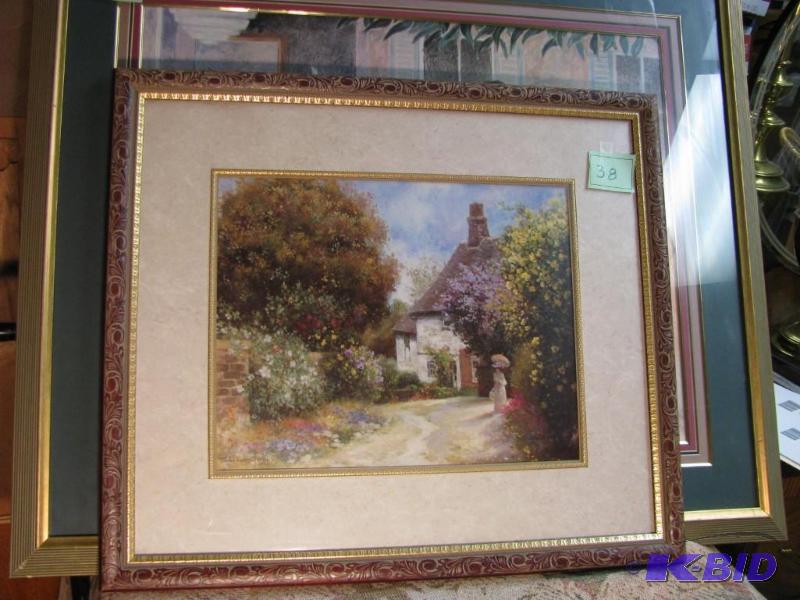 lot 38 image: Nicely framed art signed Thelma Leany Butler ...