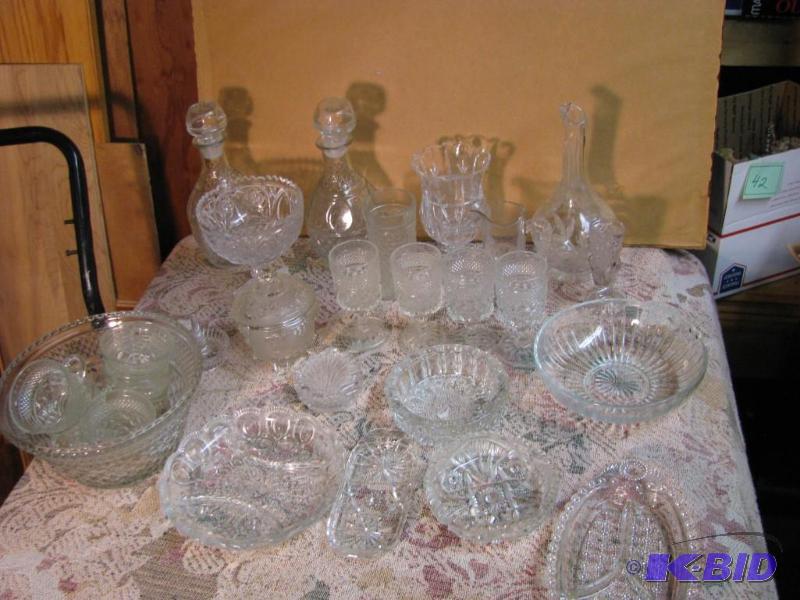 lot 41 image: very large lot of crystal and glass items ple...