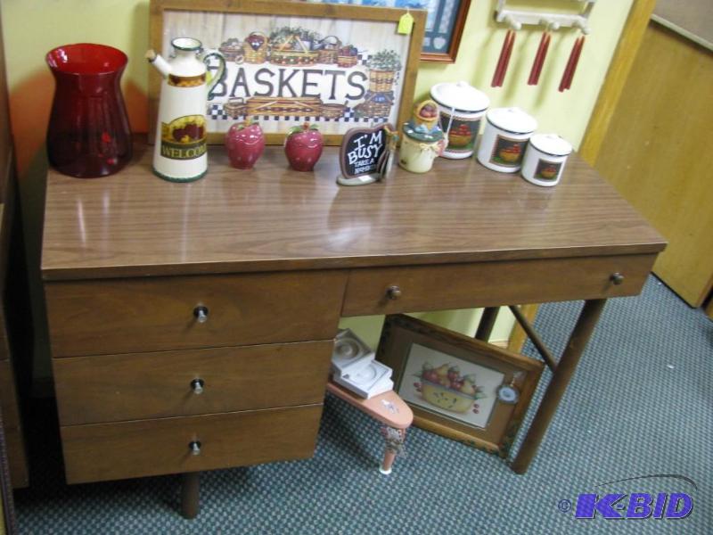 lot 58 image: mid century modern formica top desk this is a...