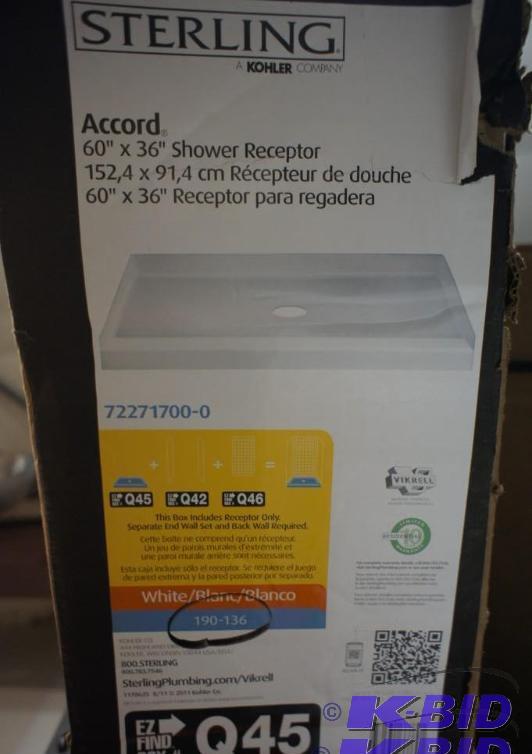 New Sterling Accord 60&quot Shower Receptor ...