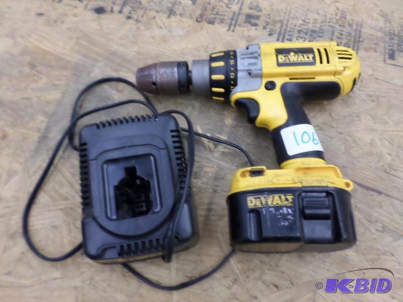 lot 106 image: DeWalt XRP 14.4Volt 12" Hammer Drill Se...