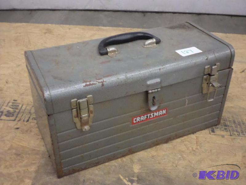 lot 127 image: Craftsman Steel Toolbox...