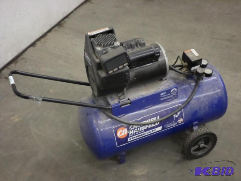 lot 145 image: Campbell Hausfeld 4HP 13-Gallon Air Compresso...
