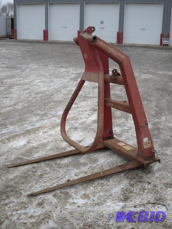 lot 2 image: New Holland Model &quot80" Bale Mover, ...