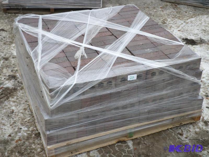 lot 22 image: Pallet Of Unused 3-Hole Red Brick, (4) Layers...