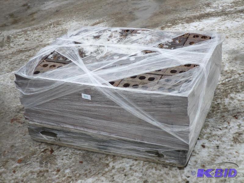 lot 24 image: Pallet Of Unused 3-Hole Red Brick, (6) Layers...