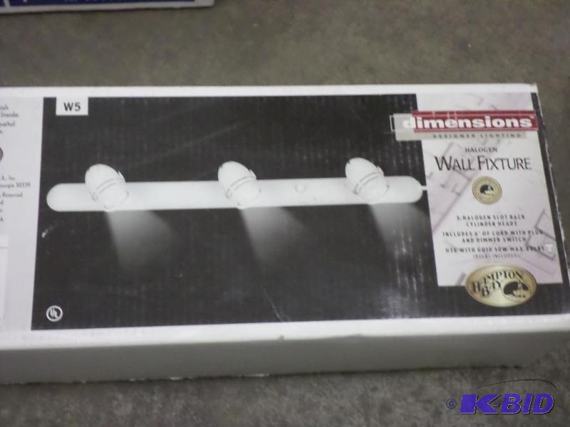 lot 57 image: Unused 30" Halogen Wall Light...