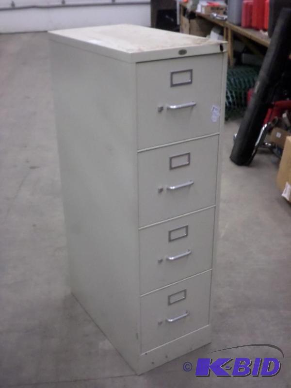 lot 61 image: 4-Drawer Steel File Cabinet...