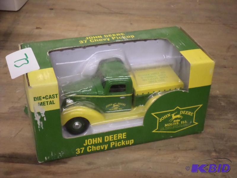 lot 73 image: John Deere 1937 Chevy Pick-Up...