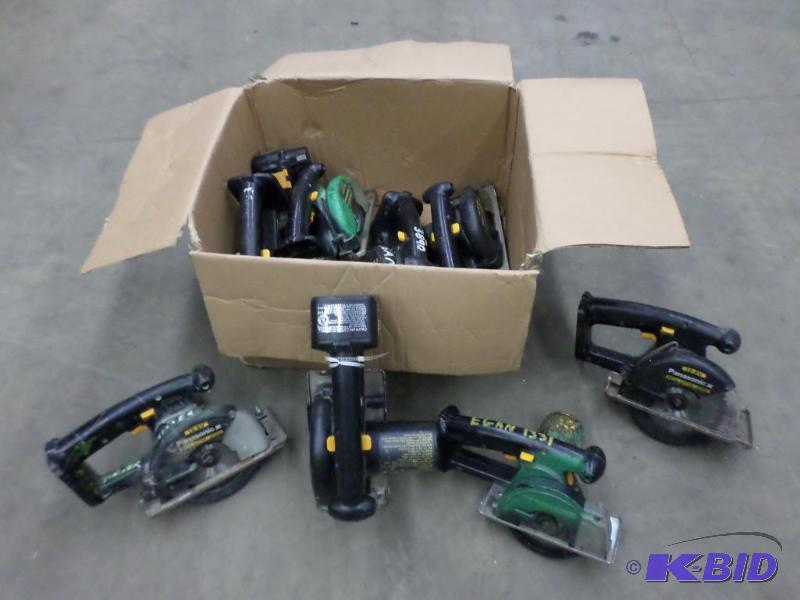 lot 81 image: (8) Panasonic Cordless Circular Saws...