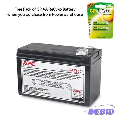 APC BE550G Battery 12V, 9.0Amp - Genuine APC RBC110 Cartridge #110 Maintenance-Free Lead Acid Battery
