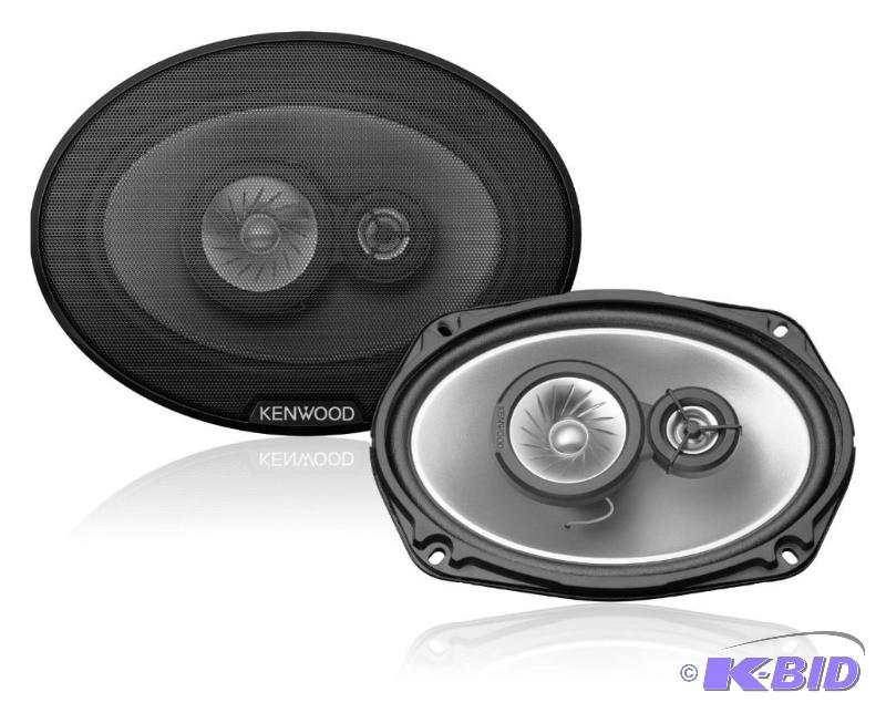 Kenwood KFC-G6930 6 x 9 Inches 3-Way Car Speakers - Set of 2 no grills
