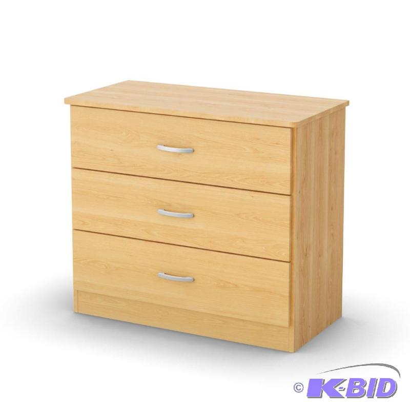 South Shore Libra Collection 3-Drawer Chest, Natural Maple