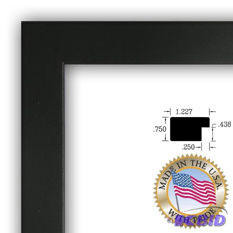 Art to Frames 2WOMFRBW26079-14x20 14 by 20-Inch Picture Frame, 1.25-Inch Wide, Satin Black