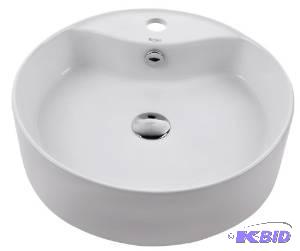 KRAUS KCV-142 Round Ceramic Sink, White