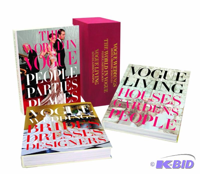 The Vogue Boxed Set Featuring VOGUE LIVING, THE WORLD IN VOGUE, and VOGUE WEDDINGS which includes an exclusive letter from Anna Wintour Hardcover