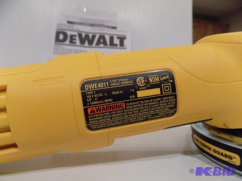 DeWALT 4 12 Angle Grinder