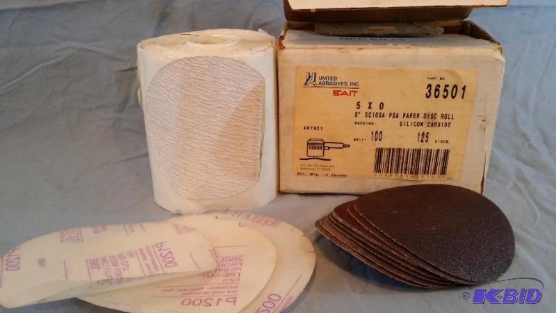 United Abrasives 5  SC100A PSA Paper Disc Roll Silicon Carbide