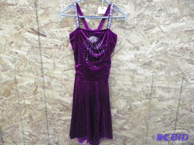 lot 318 image: Maroon Velvet Handkerchief Dresses