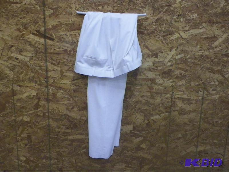 lot 325 image: White 3-piece suits