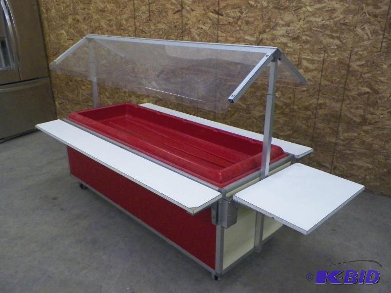 lot 37 image: Continental Carlisle Portable Salad Bar w Sneeze Guard