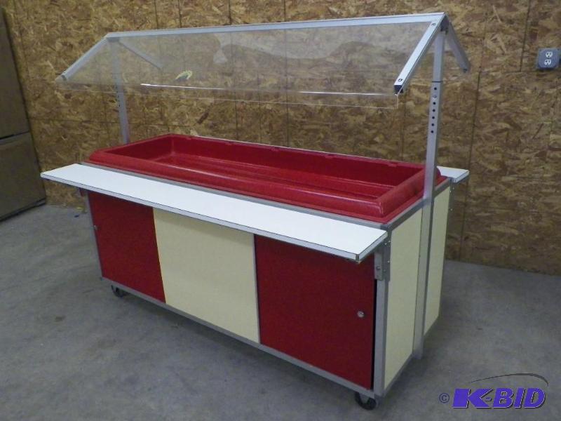 lot 38 image: Continental Carlisle Portable Salad Bar w Sneeze Guard