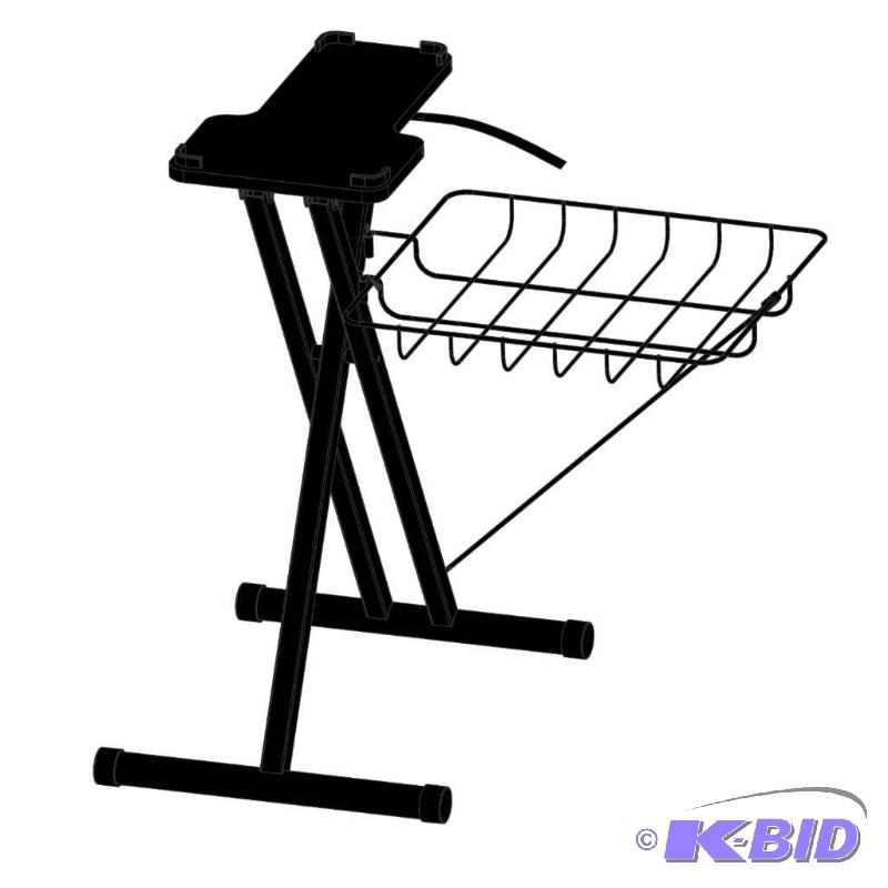 lot 62 image: Steamfast A623-026 Steam Press Stand, Black, 24 in. high