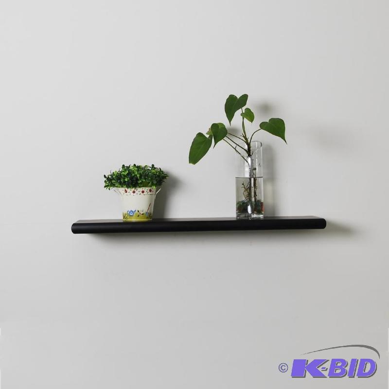 lot 96 image: Welland Round Edged Floating Shelf, 36 by 8-Inch, Espresso