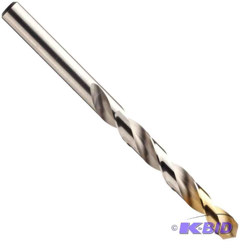 Dormer A002 High Speed Steel Jobber Drill Bit, Uncoated (Bright) Finish with TiN Coated Tip, Round Shank, 118 Degree Split Point,tested & working per