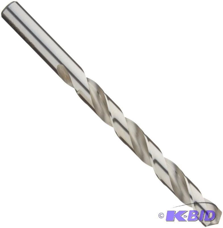 Precision Twist R10P High Speed Steel Jobber Drill Bit, Uncoated (Bright) Finish, Round Shank, Spiral Flute, 118 Degree Point Angle