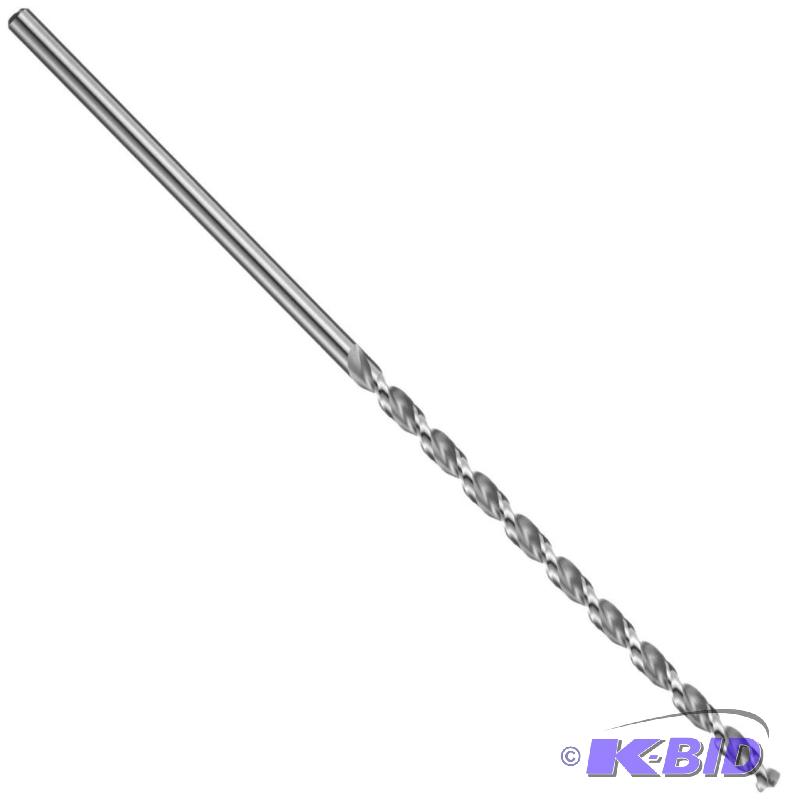 Precision Twist QC91P High Speed Steel Long Length Drill Bit, Uncoated (Bright) Finish, Round Shank, Parabolic Flute, 135 Degree Point Angle