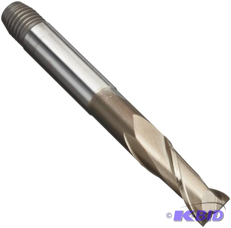 Dormer C192 Cobalt Steel Square Nose End Mills, Metric, Stub Length, Threaded Shank, Gold Oxide Finish, 30 Degree Helix,