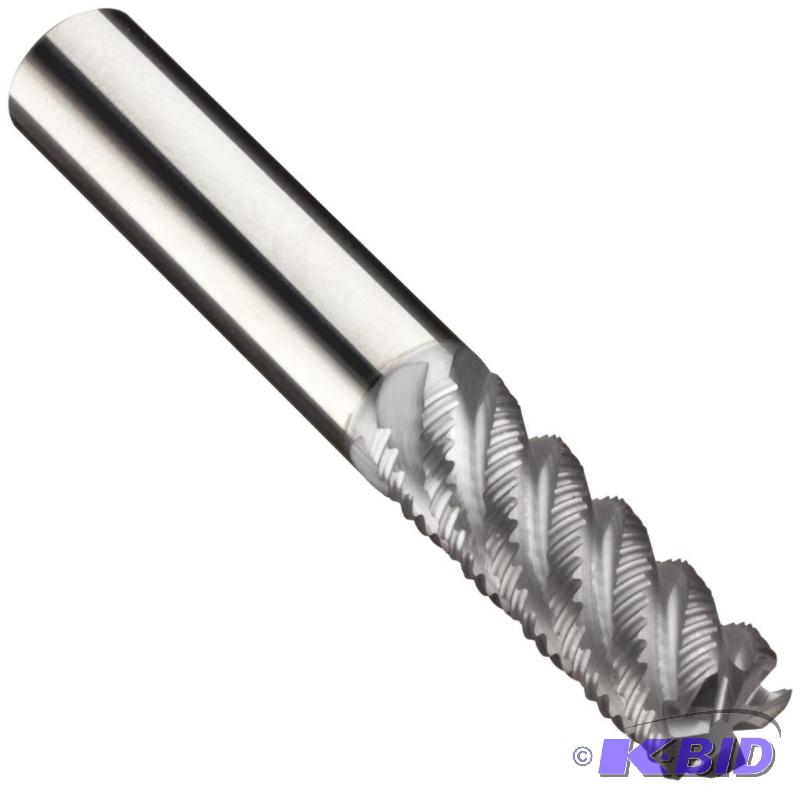 Niagara Cutter SR545 Carbide Square Nose End Mills, Inch, Right Hand, Round Shank, TiCN Finish, Roughing Cut