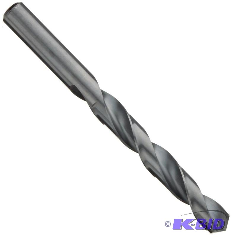 Precision Twist 2A High-Speed Steel Jobber Drill Bit, Uncoated (Bright) Finish, Round Shank, Spiral Flute, 118 Degree Point Angle