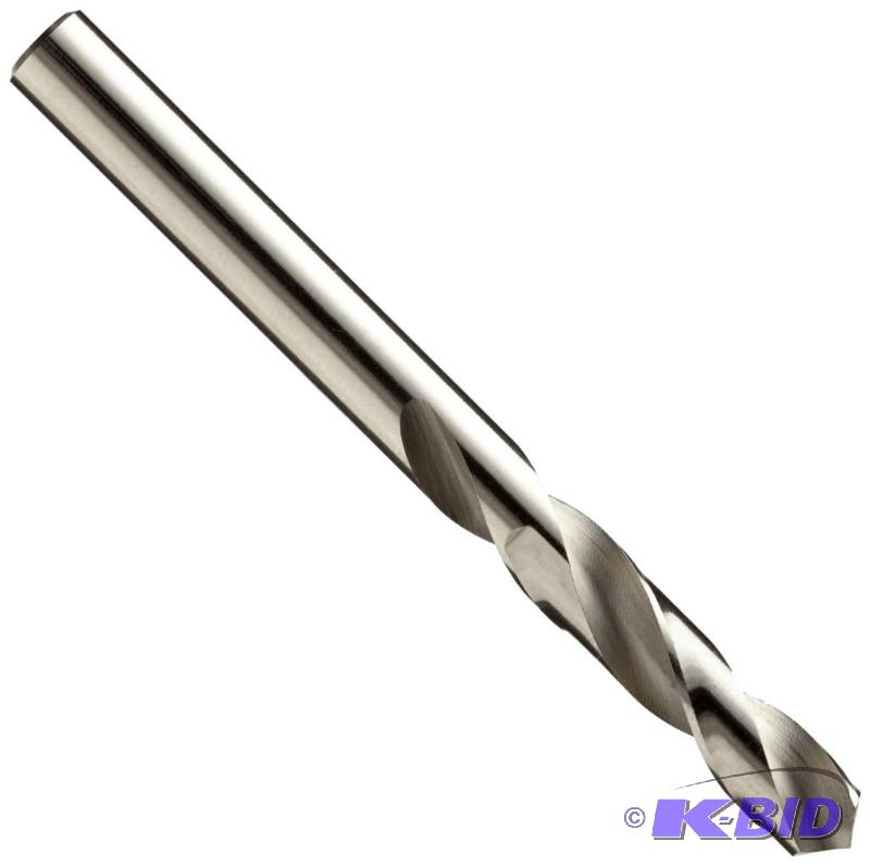 Precision Twist R41 High Speed Steel Short Length Drill Bit, Uncoated (Bright) Finish, Round Shank, Spiral Flute, 118 Degree Point Angle