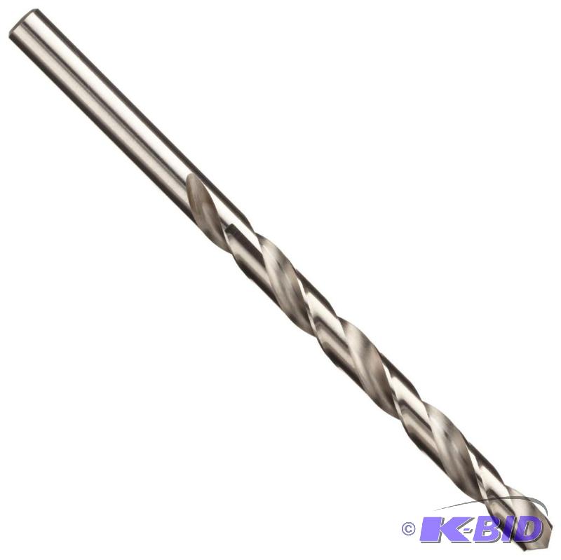 Precision Twist R18P High Speed Steel Jobber Drill Bit, Uncoated (Bright) Finish, Round Shank, Spiral Flute, 118 Degree Point Angle