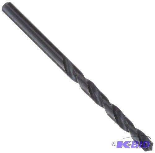 Precision Twist 2AB High Speed Steel Jobber Drill Bit, Black Oxide Finish, Round Shank, Spiral Flute, 118 Degree Point Angle