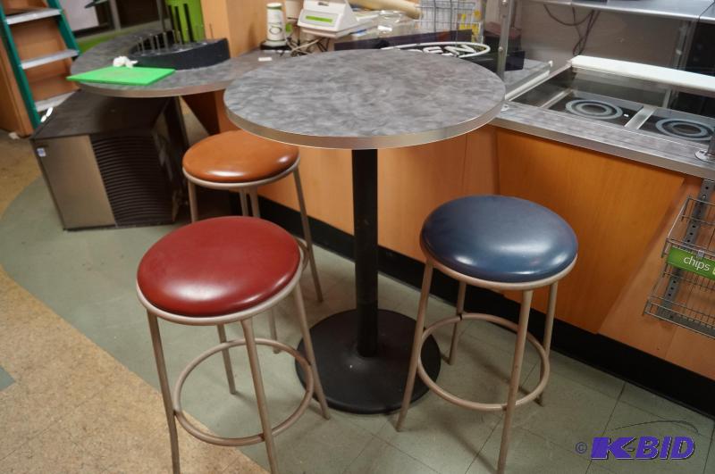 lot 32 image: Table and stools