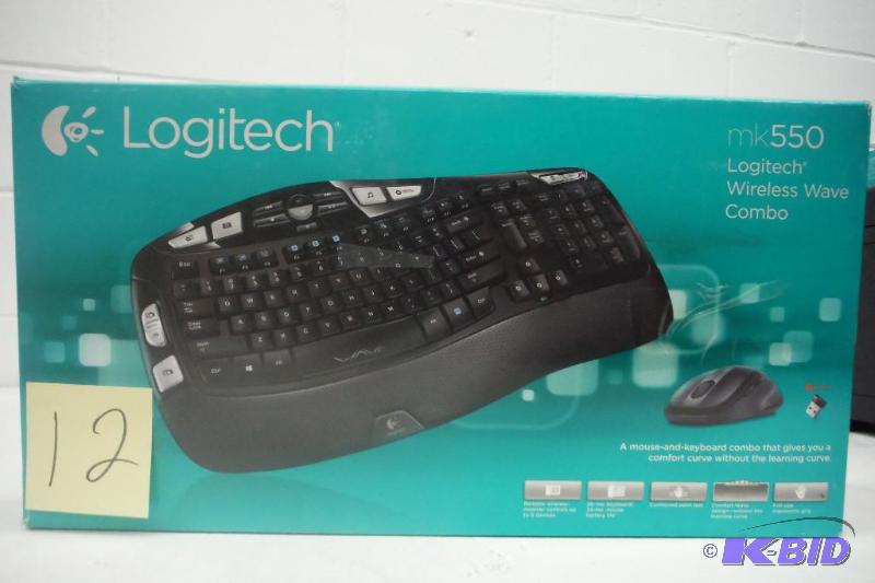 lot 12 image: Logitech Wireless Wave Combo Mk550 With Keyboard and Laser Mouse