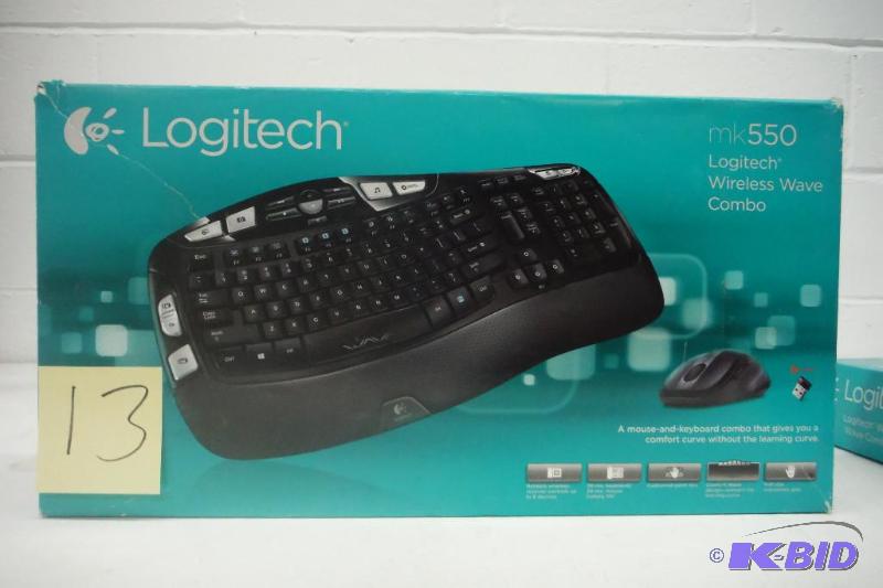 lot 13 image: Logitech Wireless Wave Combo Mk550 With Keyboard and Laser Mouse