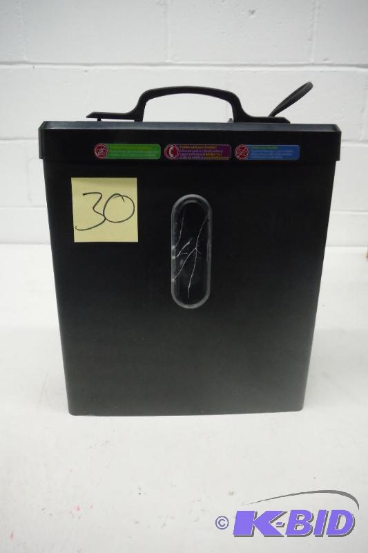 lot 30 image: Embassy Paper shredder (black)