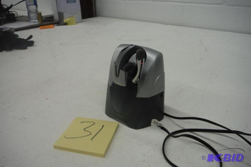 lot 31 image: Plantronics Products - Plantronics - Voyager 510S Over-Ear Bluetooth Headset System - Sold As 1 Each