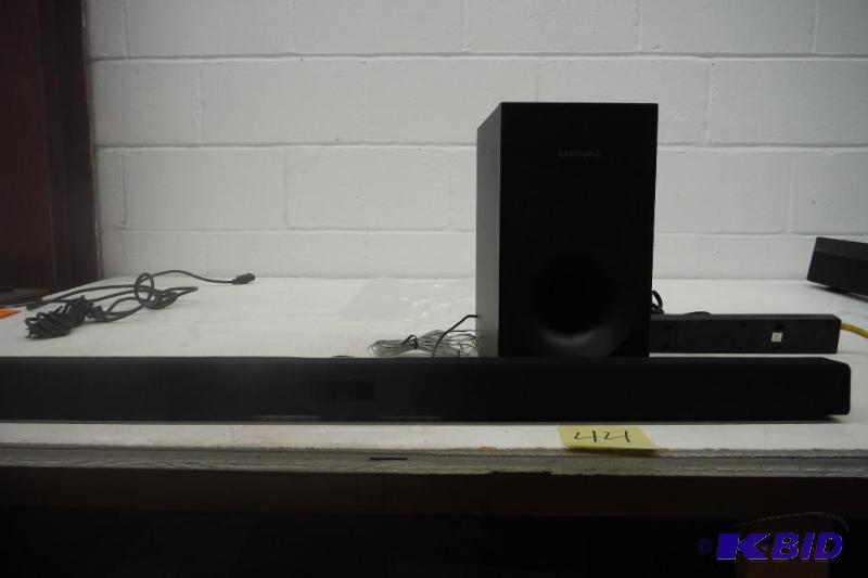 lot 44 image: Samsung HW-F355 2.1 Channel 120 Watt Wired Audio Soundbar
