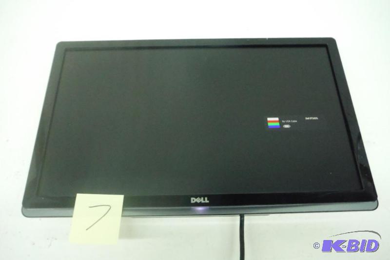 lot 7 image: Dell 24 Widescreen LED LCD PC Monitor black ST2421L