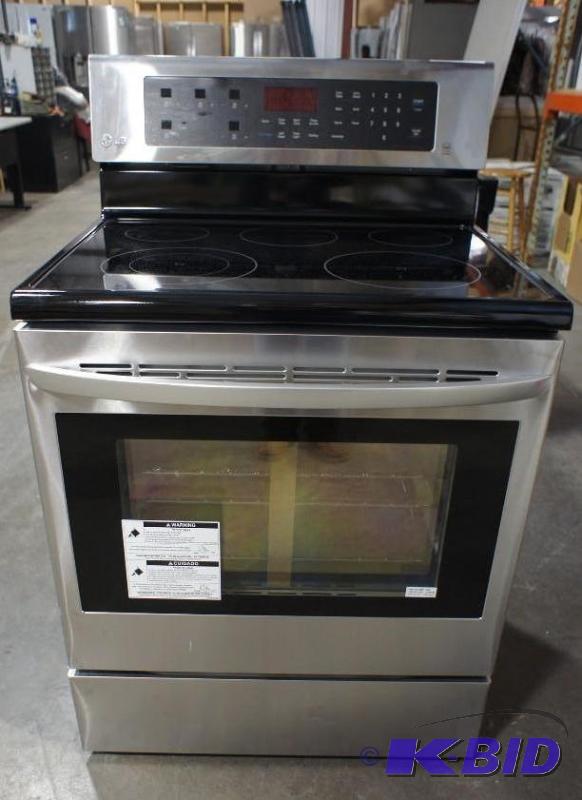 lot 5 image: New LG Stove - Model # (LRE3083ST) - LG 6.3 C...