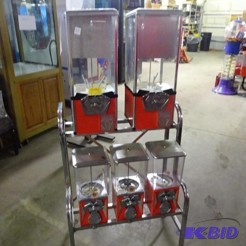 Bulk rack. 3 dispensers...