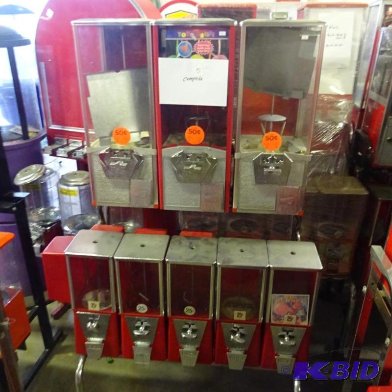Bulk rack. 8 bulk dispensers....