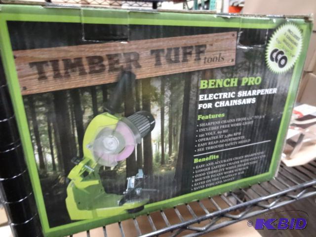 lot 19 image: New in box timber tuff tools bench pro electr...