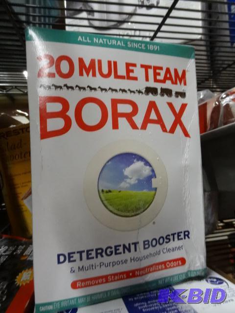 lot 38 image: New box of 20 Mule Team borax detergent boost...