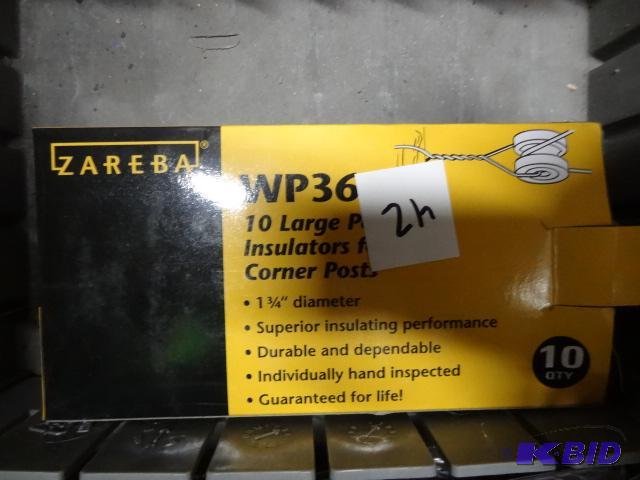 lot 42 image: New box Zareba brand WP 36, 10 large porcelai...